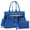 Blue, variant on 2Pcs Corduroy Tote Bag Set for Women, Lightweight Laptop Work Tote with 14 Pockets, Teacher & College Travel Crossbody Bag