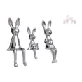 thumbnail image 1 of Conjunto de figuras familiares de conejo y , estatuas de animales únicas, adorno de centro de mesa para el hogar, la oficina, el dormitorio, l, 1 of 8