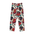 thumbnail image 6 of Uemuo Chicken Pattern Men's Wide Leg Palazzo Lounge Pants with Pockets Light Weight Loose Comfy Casual Pajama Pants-Large, 6 of 9