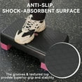 thumbnail image 3 of Fitvids 18" Workout Aerobic Stepper Platform with Adjustable Risers, Black/Pink, 3 of 7
