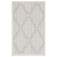 thumbnail image 2 of SAFAVIEH Machine Washable Rug Indoor/Outdoor Bermuda Collection - Bermuda Carleen Geometric Indoor/Outdoor Area Rug, Cream/Grey, 8' x 8' Round, 2 of 5