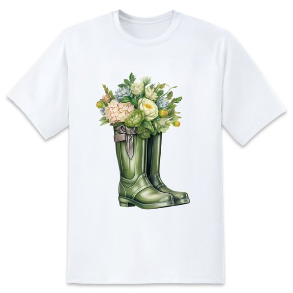 Men's Graphic TeeFlowers (1) Letter Print T-Shirts Round Neck Short Sleeves Sizes XS-5XL Summer Daily Casual Tops