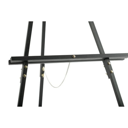 Studio Display Wood Tripod Easel for Posters, Art, Event Signage, Tradeshows, or Seminars (63" Tall)