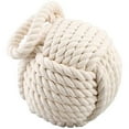 thumbnail image 1 of Lishi Nautical Rope Knot Doorstop - White, 5.9 Inch, 1 of 4