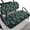 Tropical Pineapple, variant on HUIACONG Thin Red Line American Flag Pattern Universal Fit Golf Cart Seat Covers 2 Pack for Club Car Precedent EZGO TXT/RXV, Breathable Easy to Clean Golf Cart Seat Cover