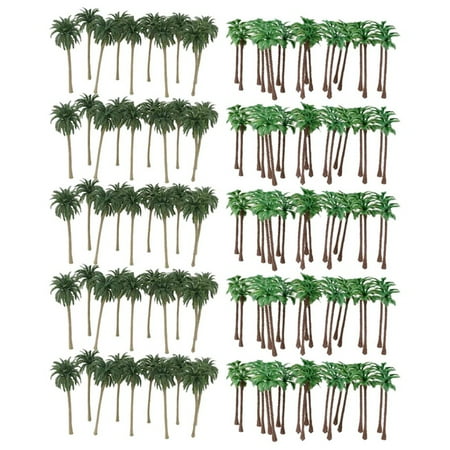 

200 Pcs Coconut Palm Model Trees/Scenery Model Plastic Artificial Layout Rainforest