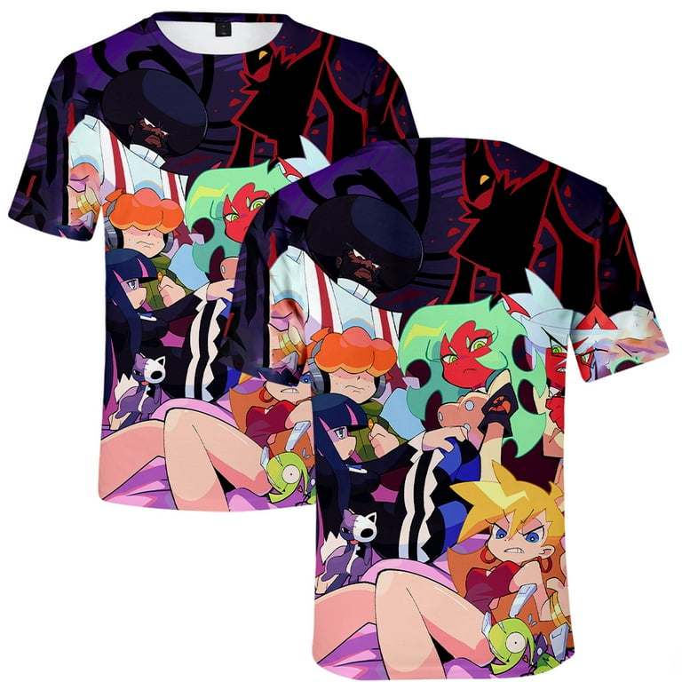 Anime NEW PANTY AND STOCKING Tee Merch Women Men Fashion Casual T