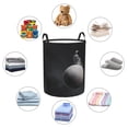 thumbnail image 4 of Balery Astronaut Sitting On Mercury Planet Cesta de ropa redonda con asas, impermeable, independiente, para ropa, juguetes, dormitorio y familia-Medium, 4 of 6