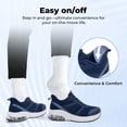thumbnail image 4 of JOYFON Men's Walking Shoes Wide Toe Box Slip-On – Arch Support Orthotic Breathable Lightweight Tennis Sneakers for Plantar Fasciitis, Gym & Work US 8-13, 4 of 6