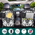 thumbnail image 5 of Iauyy 2-in-1 Car Kick Mats Back Seat Protector, 6 Large Storage Pockets , Universal Car Seat Back Protectors Kick for SUV & Sedan 25x18in,Gorgeous Brocade Pattern, 5 of 6