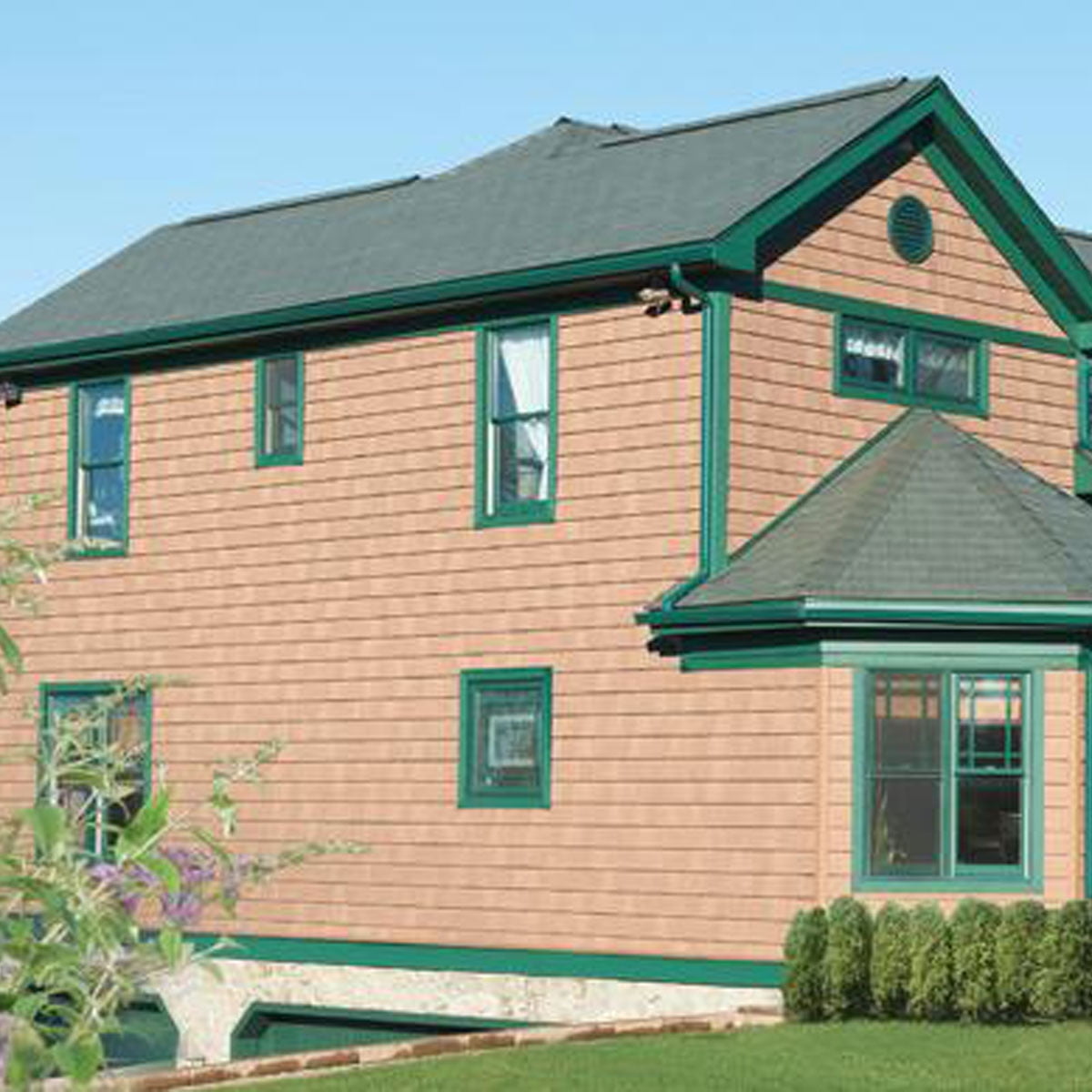 The Foundry 7"W x 60 3/4"L Exposure, Vinyl Perfection Shingles (34 Panels/Ctn. = 100 Sq. Feet), 042 - Almond