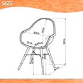 thumbnail image 3 of Midtown Concept Vetto 2-Piece Indoor Chair Set | Eucalyptus Wood | Ideal for Indoors, White Cushions, 3 of 3