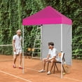 thumbnail image 5 of EAGLE PEAK Straight Leg Outdoor Portable Canopy Tent with One Removable Sunwall 5 x 5 ft, Carry Bag Included, Pink, 5 of 8