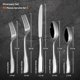 thumbnail image 5 of Juego de cubiertos de acero inoxidable Flatware Alata Kate, 40 piezas, 5 of 6