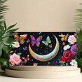 thumbnail image 6 of 1 Pcs 2D Flat License Plate Covers & Frames, Moon with Butterflies For Decorative Front, Waterproof For Decoration Aluminum License Plate Covers & Frames Cover For Men Women, 12" X 6", 6 of 7