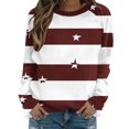 thumbnail image 2 of Craaazy Chandails Athlétiques pour Femmes à Manches Longues, Col Rond, Décontractés, Imprimés, Coupe Ample, Cadeaux, 2 of 7
