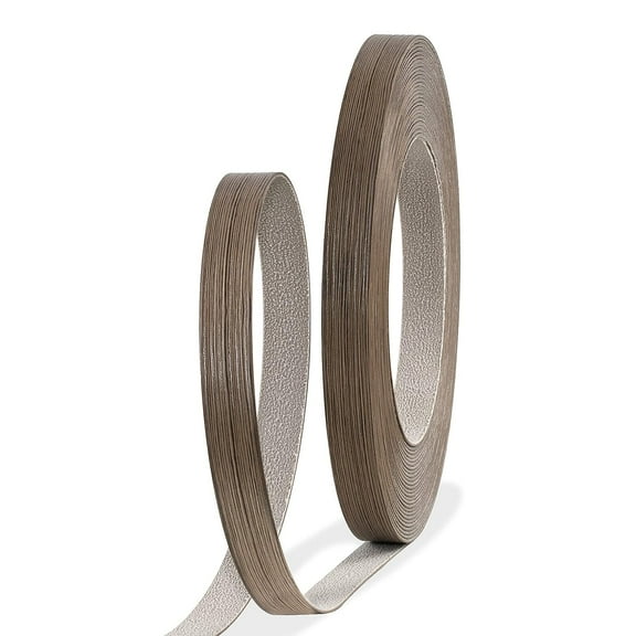 GSCIT Club Edge Banding, 3/4 inch x 25ft roll of Veneer Edge Banding -Pre-glued Flexible,Silver Fir PVC Tape Banding for Cabinet Repair Furniture Restoration