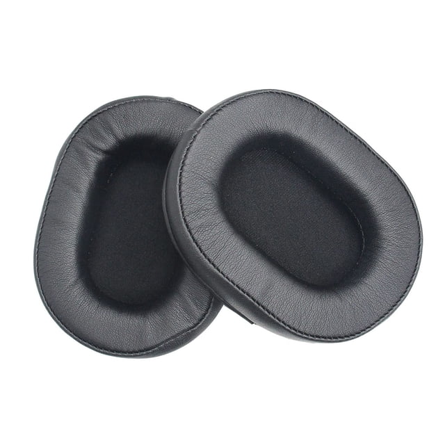 Almohadillas para los oídos Cateissary Cojines de cuero Reemplazo de la cubierta de las orejeras Ellipse para ATH-MSR7 M50X M40X SX1