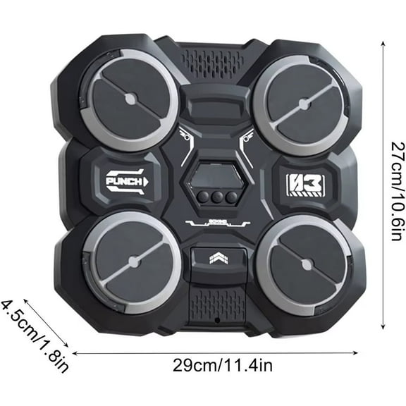 Smart Music Boxing Wall Pad – Bluetooth Interactive Boxing Trainer with LED Lights & Sound, Wall Mounted Reflex Punch Machine for Kids & Adults