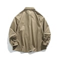 thumbnail image 6 of YODETEY Men’s Button Down Shirts Long Sleeve, Mens Everyday Casual Outdoorwear Flannel Tops,Big and Tall Khaki,Size XXL, 6 of 10