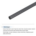 thumbnail image 4 of Uxcell 4 Pack Carbon Fiber Rod, 3mm x 150mm for RC Plane DIY Tool Wing Tube Quadcopter Arm, 4 of 5