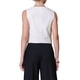 thumbnail image 3 of CHALCO CHIC Chaleco de Lino para Mujeres Sin Mangas con Cierre de Botones y Escote en V XL Blanco, 3 of 5
