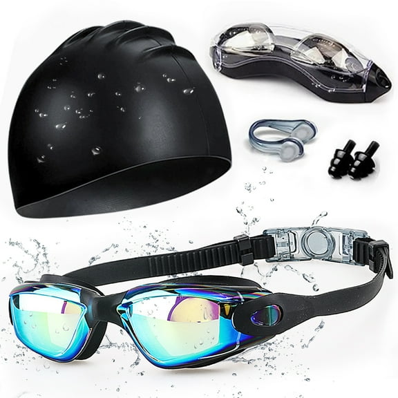 Adult swimming goggles set