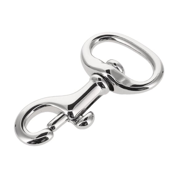 59 Nickel Plate, Swivel Bolt Snap, Solid Brass-LL, 3/4"