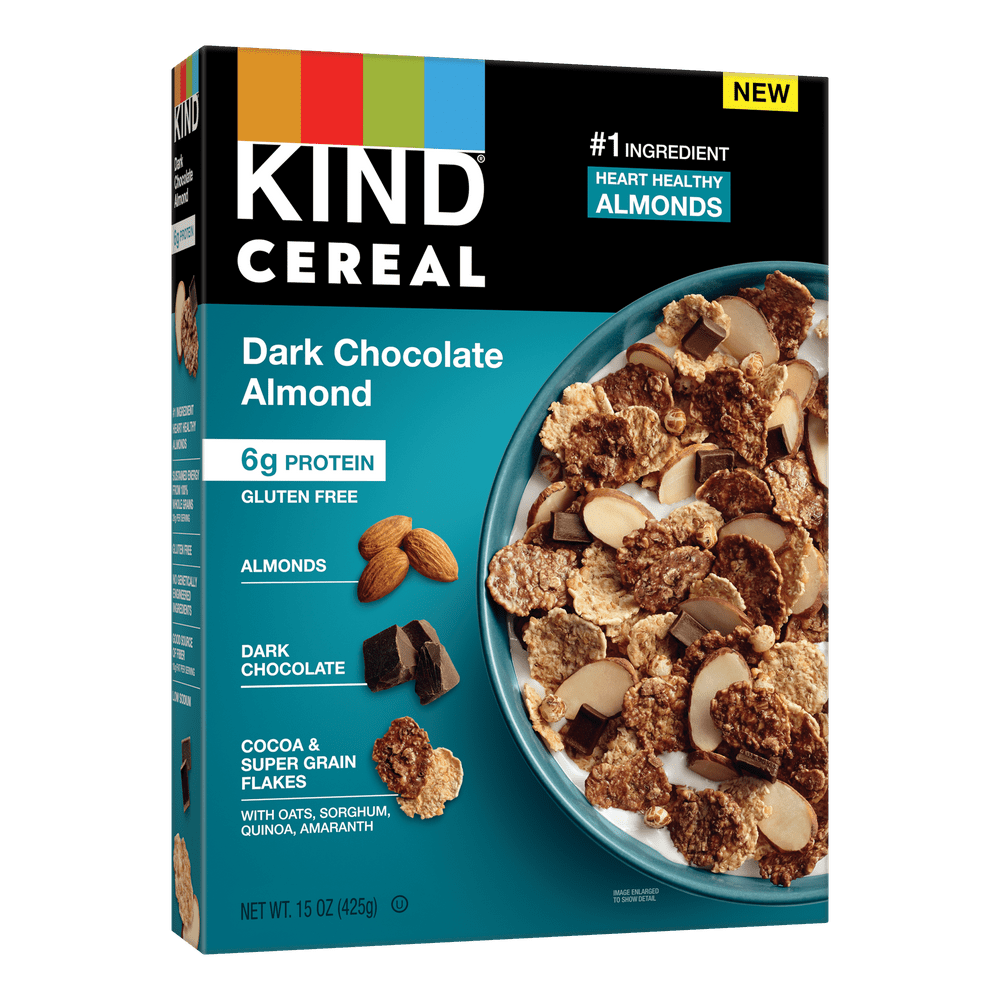KIND Breakfast Cereal, Dark Chocolate Almond, Gluten Free 15 oz