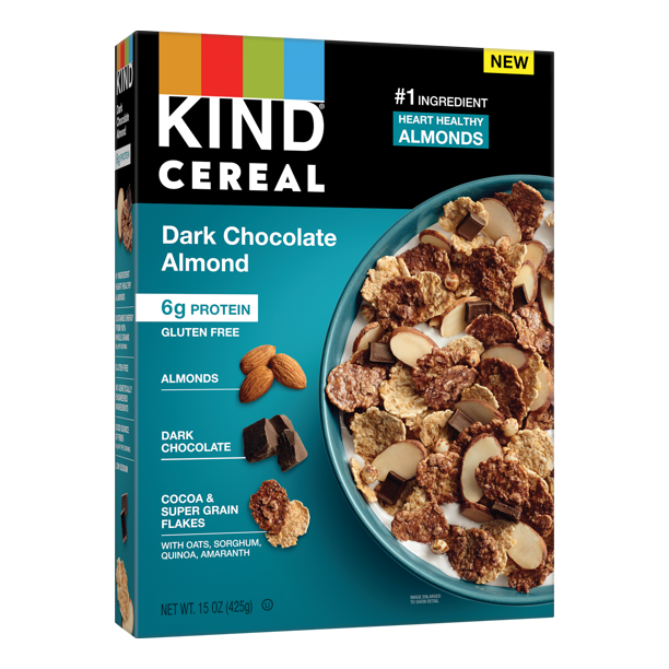 KIND Breakfast Cereal, Dark Chocolate Almond, Gluten Free 15 oz