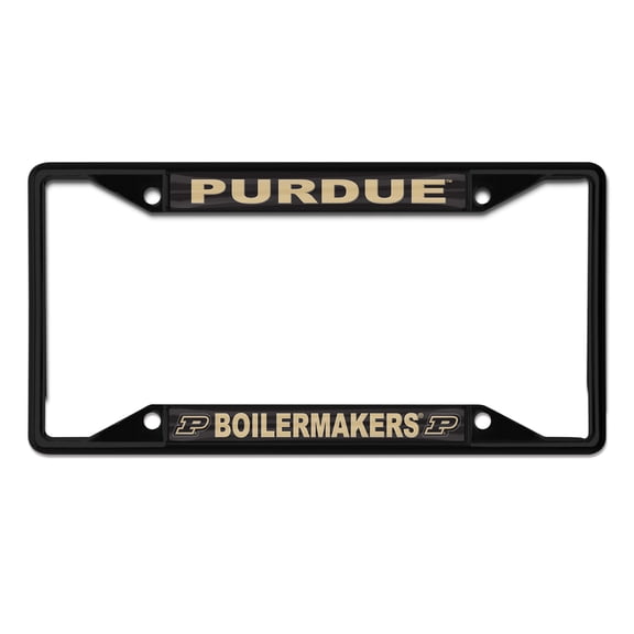 NCAA Purdue Team Colored Small Over Small License Plate Frame