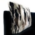 thumbnail image 3 of Plutus 20" x 36" Zebra Animal Faux Fur Luxury Throw Pillow in Black and White, 3 of 3