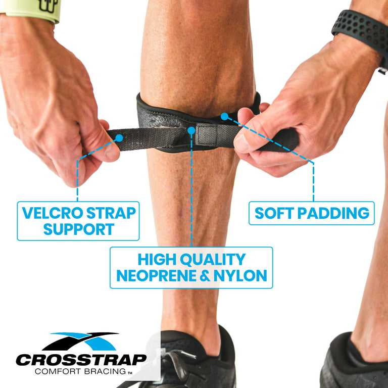 Crosstrap Shin Splint Strap (Large) 1 Pack, Shin Pain Relief Compression  Support Brace Inflammation Hiking, Soccer, Basketball, Running, Tennis, Leg  Stress, Volleyball & Pickleball 