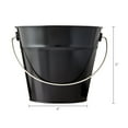 thumbnail image 4 of Black Tin Pail with Handle, 5", by Way To Celebrate, 4 of 4