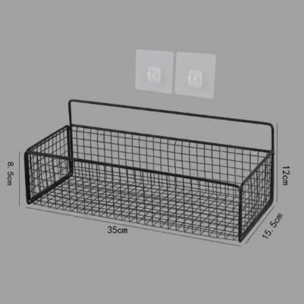 Jewelry Organizer Case Wooden Storage Basket Wire Hanging Basket Rustic Material Dresser Kitchen Bathroom Use