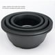 thumbnail image 5 of Monstrate Maceta para suculentas, bandeja para flores, diseño hueco, borde liso, accesorio DIY, platillo para plantas, decoraciones para interiores y Jardín y Patio Negro Monstrate HA080237-03B, 5 of 6