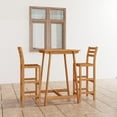 thumbnail image 1 of vidaXL 3 Piece Outdoor Bar Set Solid Acacia Wood, 1 of 5