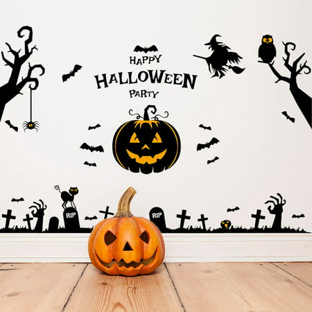 Halloween Happy Home Room Wall Painting Decoration Decorative Decoration Removable New