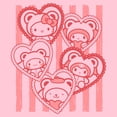 thumbnail image 2 of Girls Hello Kitty Stripes and Heart Friends T Shirt, 2 of 5