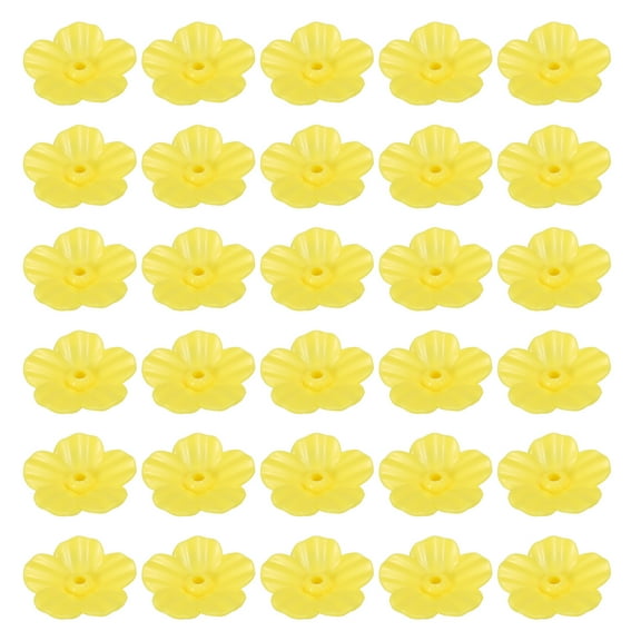 Hummingbird Feeder Replacement Flowers Bird Feeding Ports Feeders for Outdoors Yellow 30 Pack