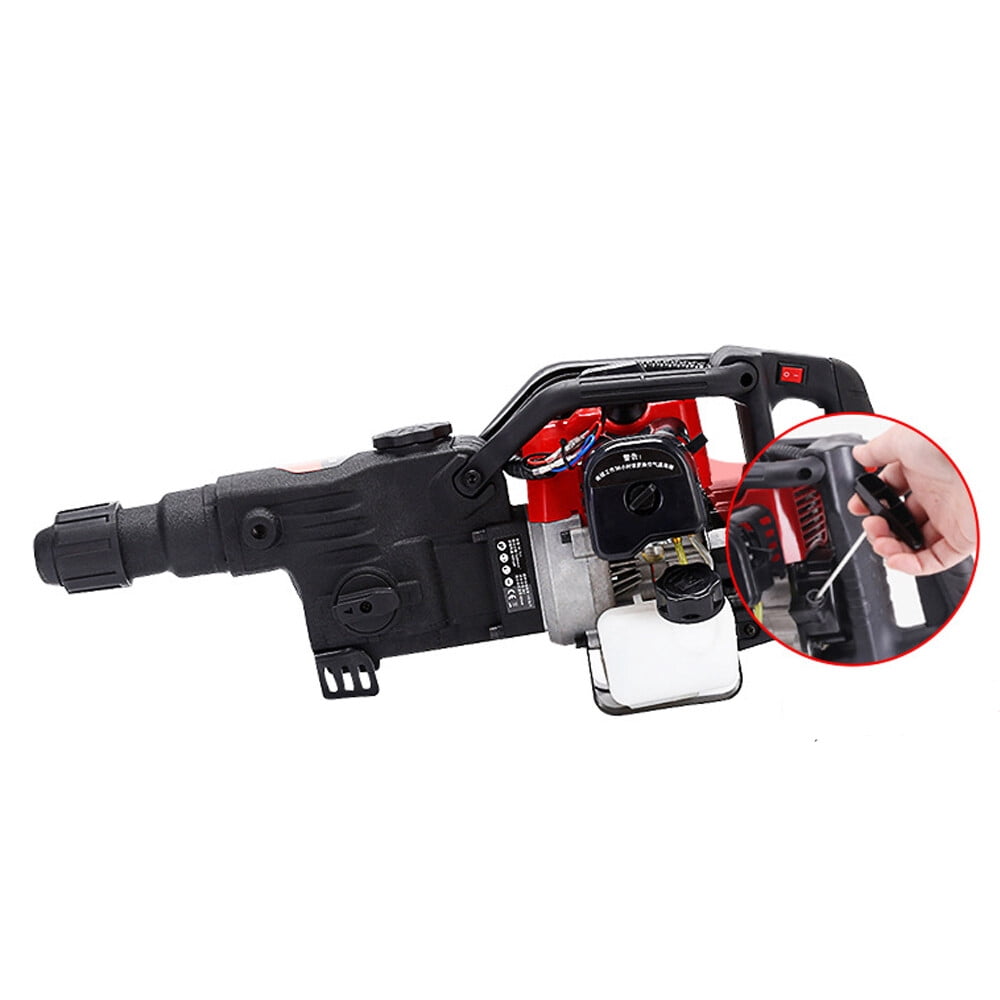 32.7CC Industrial Gasoline Demolition Hammer Drilling Machine Concrete Breaker