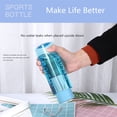 thumbnail image 2 of Mosey Drink Bottle Large Capacity  Student Matte Sports Bottle Non-slip Bottom Fashion for Camping, 2 of 7