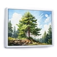 thumbnail image 2 of Designart "Majestic Pine Tree I" Tree Pine Floater Framed Canvas Art Print, 2 of 7