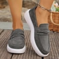 thumbnail image 6 of ZunFeo Womens Velvet Platform Loafers Slip On - Gray Casual Comfort Shoes with Chunky Lightweight Sole, Sizes US 5.5-9.5,Size 7.5, 6 of 8