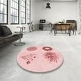 thumbnail image 3 of Ahgly Company Indoor Rectangle Patterned Light Rose Pink Area Rugs, 8' x 10', 3 of 6