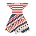 thumbnail image 5 of Grblisyd 4th of July Girls Dresses Size 10-12 Crew Neck Sleeveless American Flag A-Line Dress Independence Day Tank Dress, 5 of 6