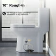 thumbnail image 7 of HOROW High Efficiency Compact Dual Flush Toilet 1.28 GPF 10'' Rough-in with Soft Seat, 7 of 7