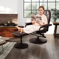 thumbnail image 4 of Costway Reclining Chair with Ottoman Lounge Accent Armchair Padded Seat Footrest for Bedroom, 4 of 10