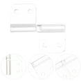 thumbnail image 1 of Mobutofu 10Pcs Easy-to-Install Acrylic Hinges Box Hinges for Home Decor White, 1 of 7