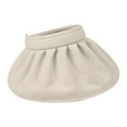 thumbnail image 2 of IDALL Visor Hat Sun Hat Women's Fashion Beach Summer Cycling Empty Top Dual-use Face Cover Sun Hat Beach Hat Summer Hats Beige One Size, 2 of 4